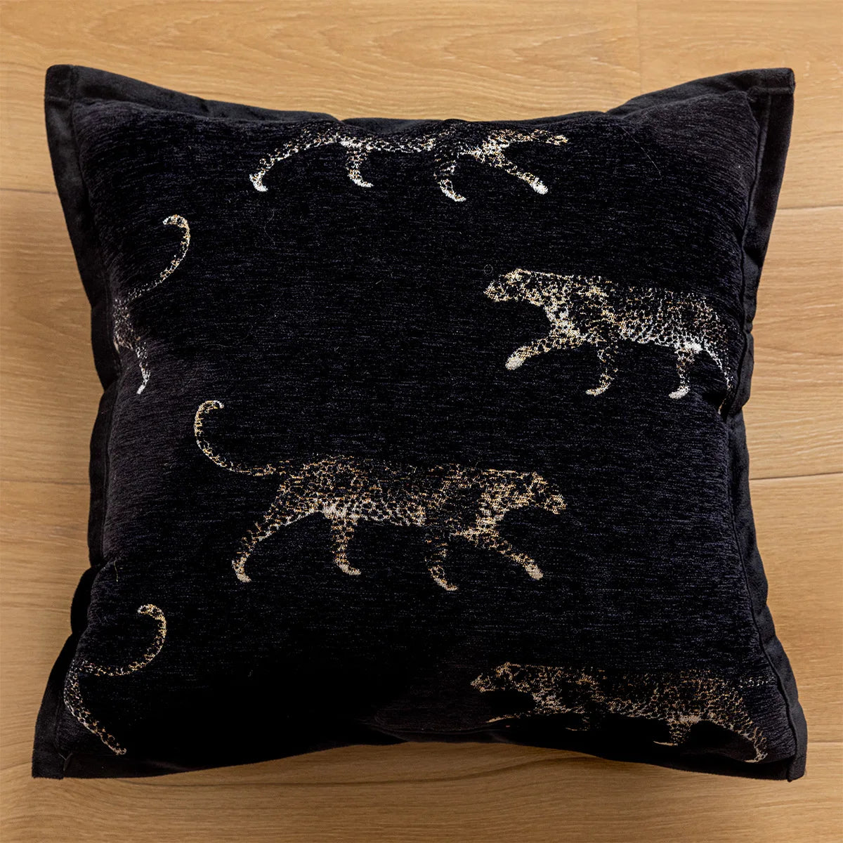 Nordic Black White Cushion Cover 45x45cm Luxury Bow Embroidery Pillow Case Plaid Jacquard Sofa Bedroom Decor Modern Home Accents