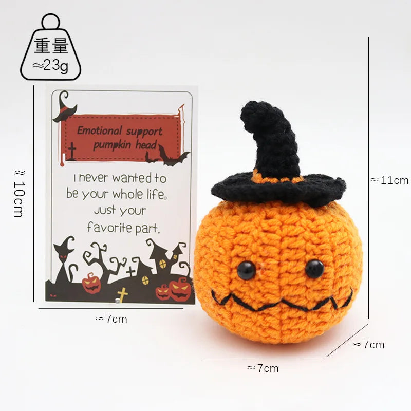 2025 Halloween Crochet Dolls Creative Halloween Decorations Friend Gifts Hand Woven Pumpkins