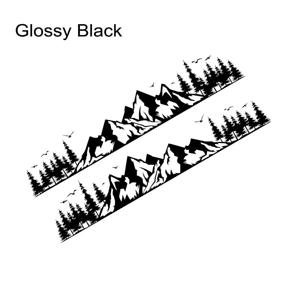 Car Sticker Van Camper Decor Decal Vinyl Mountain Forest Decoration For Truck Camper RV Bus Caravan Body Auto Tuning Accessories