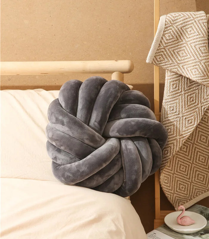 Round Handmade Knot Pillow Cushion Art Home Decor Pillows for Bed Pillows Throw Pillows for Couch Sofa Bedroom Christmas Gift