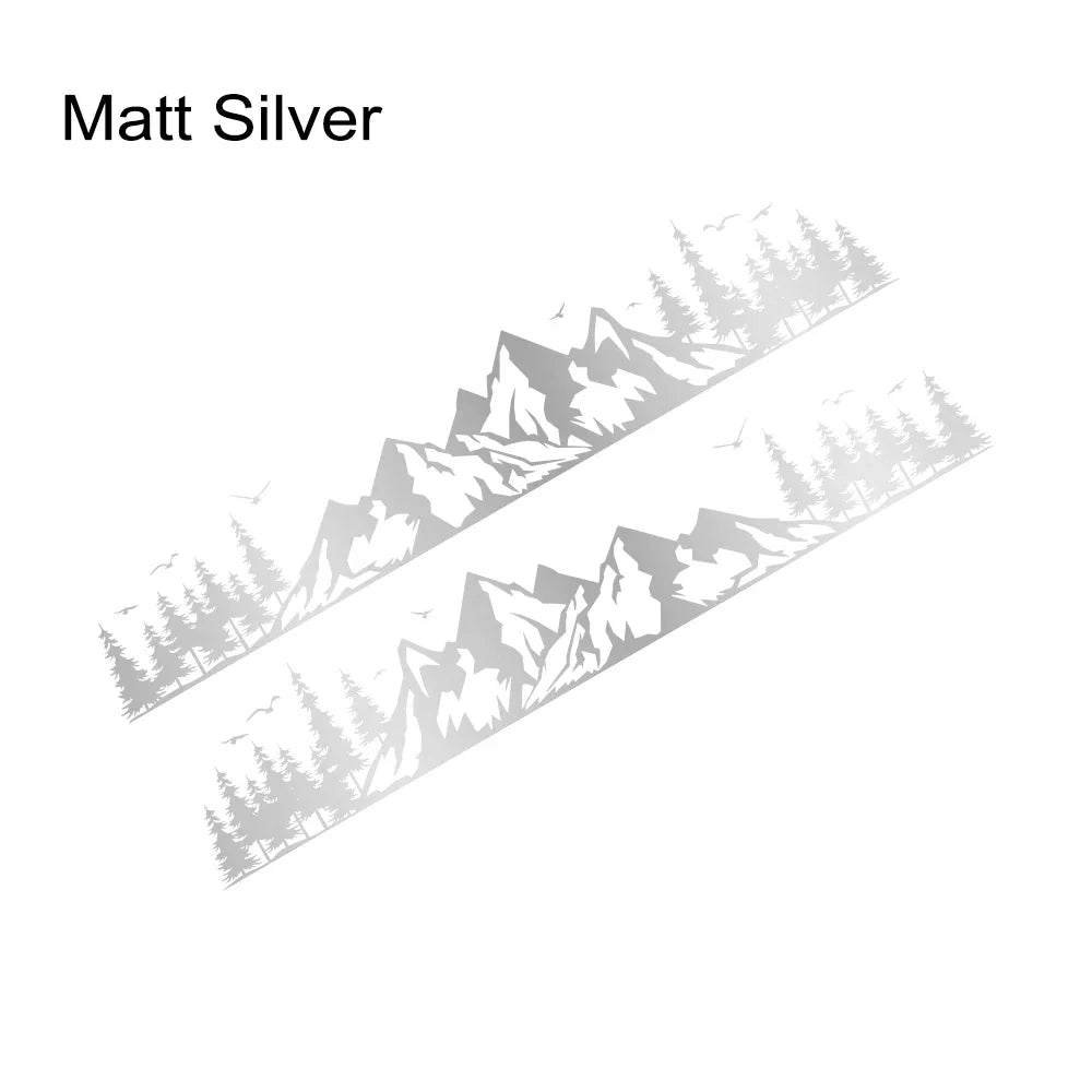 Car Sticker Van Camper Decor Decal Vinyl Mountain Forest Decoration For Truck Camper RV Bus Caravan Body Auto Tuning Accessories