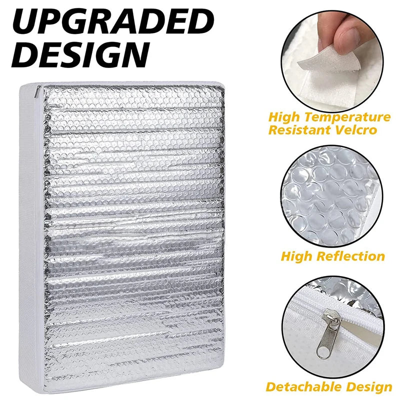 RV Sunroof Sunshades Motorhome Roof RV Vent Insulator UV Aluminum Film Block Reflective Sunshade Car Accessories Waterproof Camp