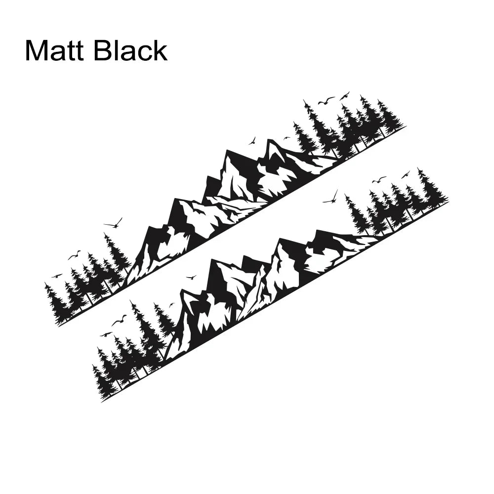 Car Sticker Van Camper Decor Decal Vinyl Mountain Forest Decoration For Truck Camper RV Bus Caravan Body Auto Tuning Accessories