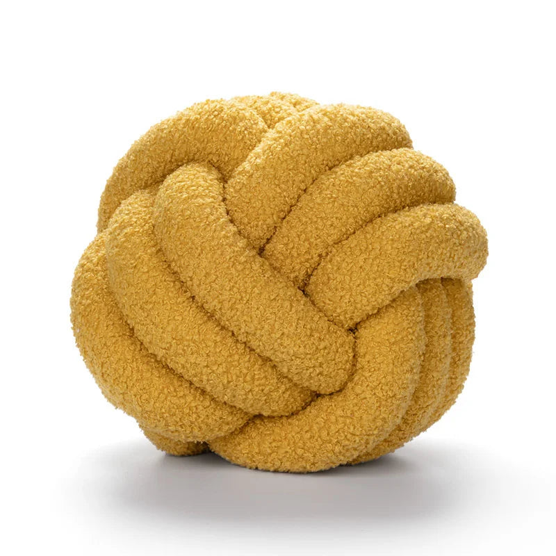 Knot Pillow Ball Soft Home Decorative Pillows Handmade Knotted Ball Throw Pillow Cushion Home Decor for Bed Couch JAF012