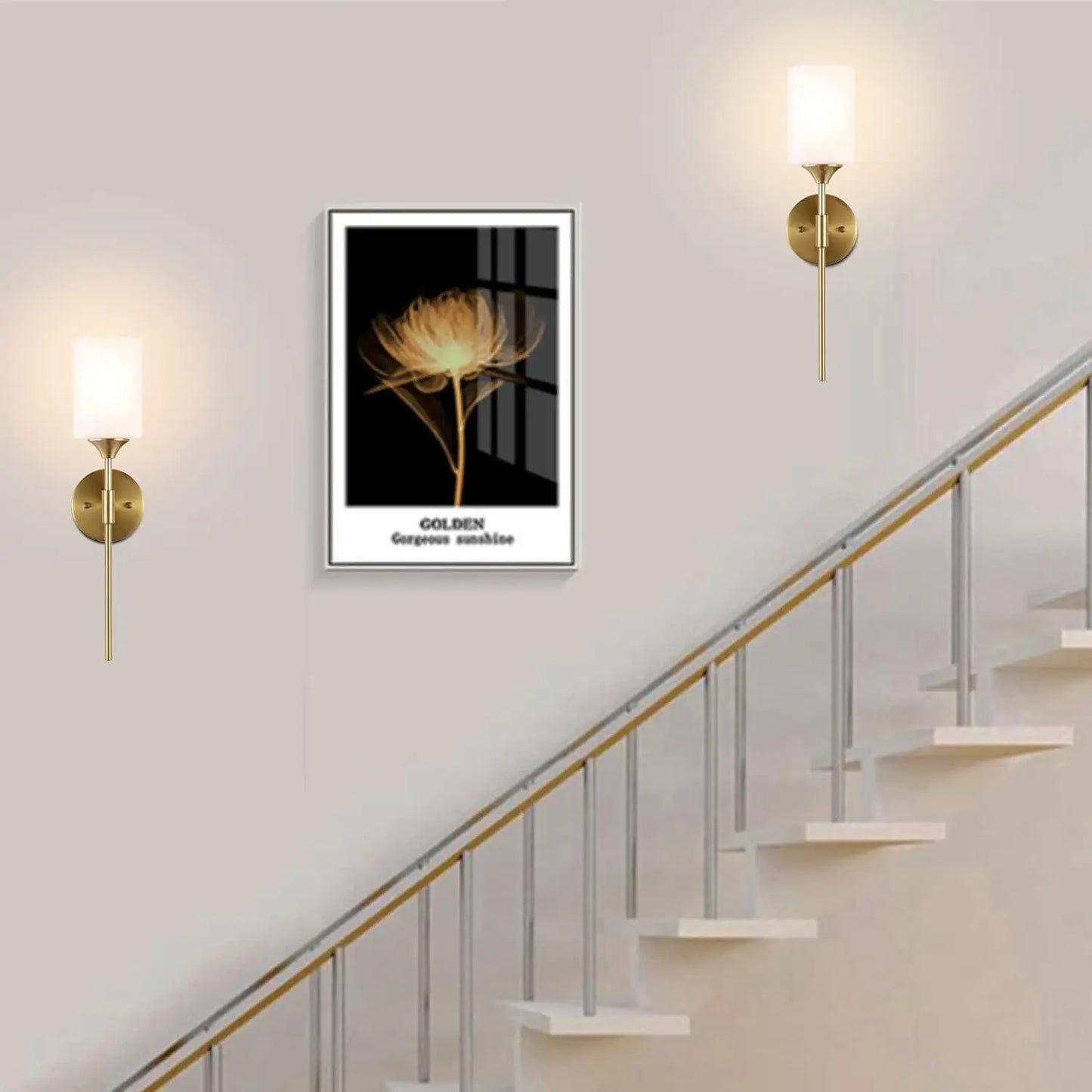 Nordic Modern Simple Bedside Wall Lamp Wrought Iron Living Room Corridor Bedroom Wall Lights