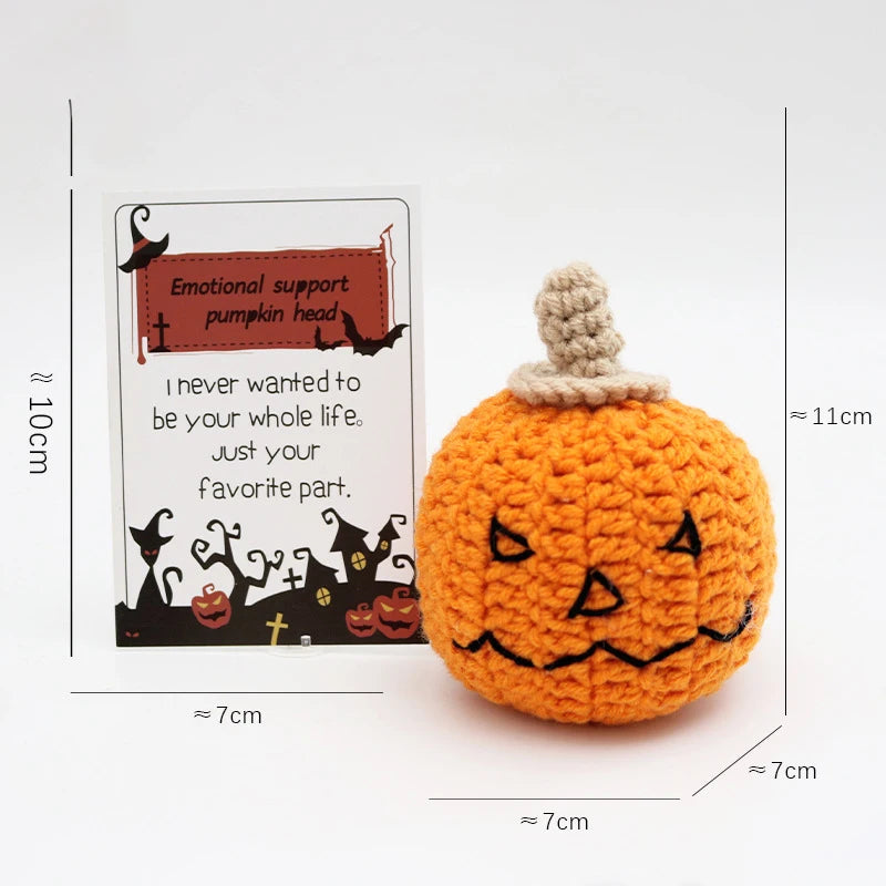 2025 Halloween Crochet Dolls Creative Halloween Decorations Friend Gifts Hand Woven Pumpkins