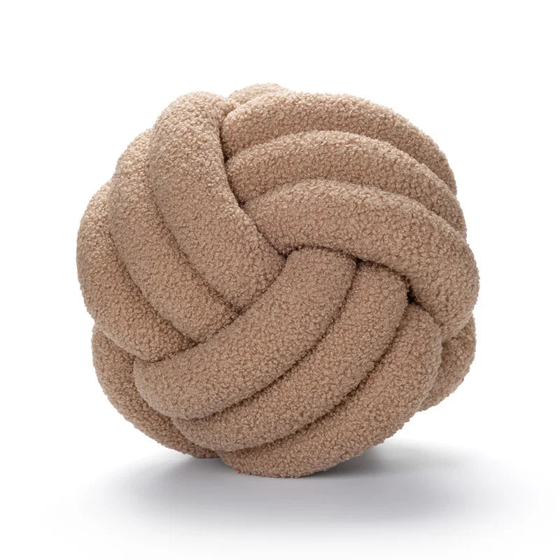 Knot Pillow Ball Soft Home Decorative Pillows Handmade Knotted Ball Throw Pillow Cushion Home Decor for Bed Couch JAF012