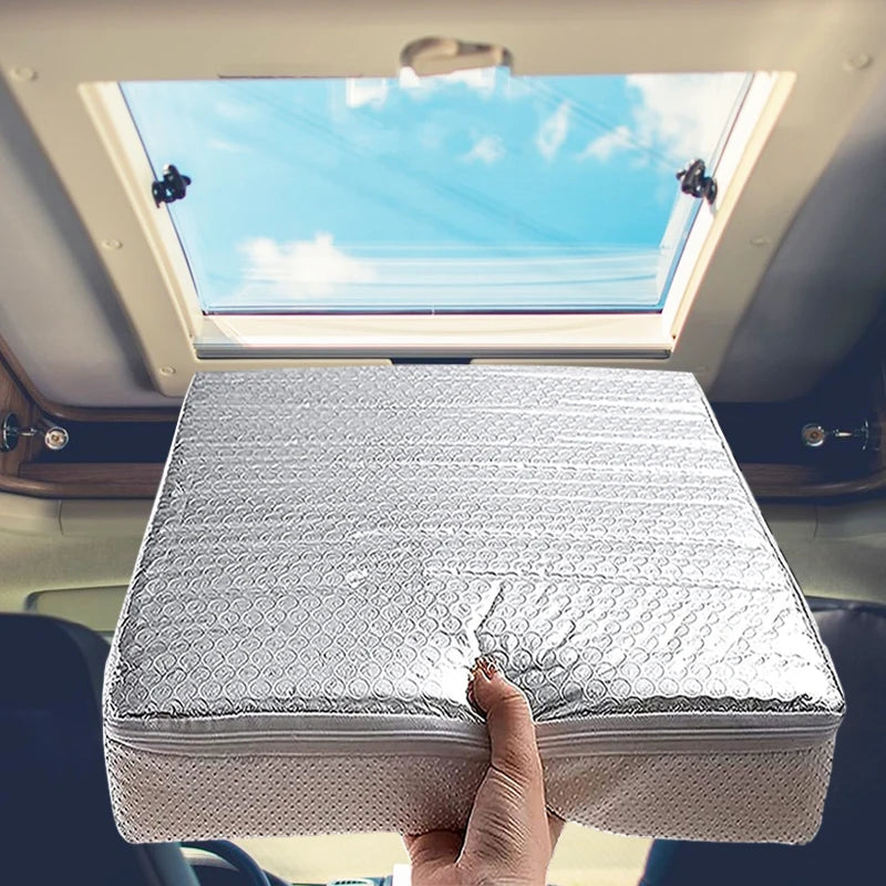 RV Sunroof Sunshades Motorhome Roof RV Vent Insulator UV Aluminum Film Block Reflective Sunshade Car Accessories Waterproof Camp