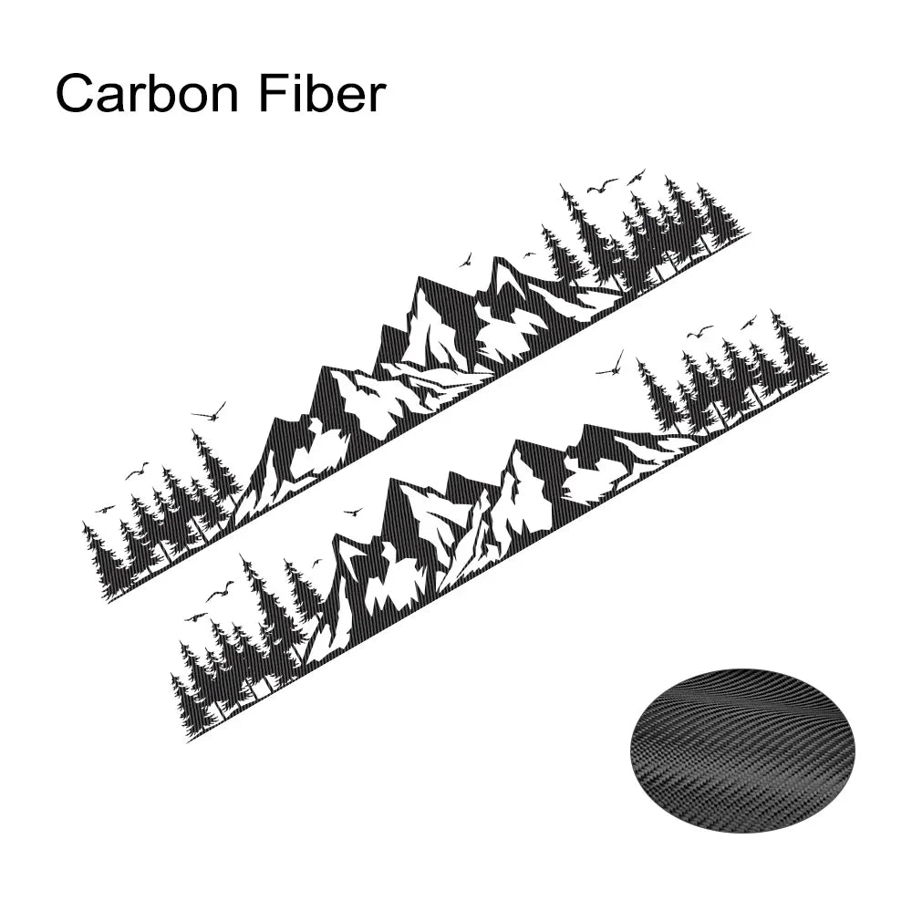 Car Sticker Van Camper Decor Decal Vinyl Mountain Forest Decoration For Truck Camper RV Bus Caravan Body Auto Tuning Accessories
