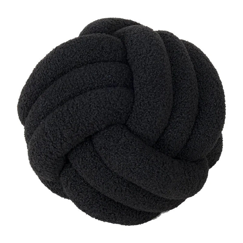 Knot Pillow Ball Soft Home Decorative Pillows Handmade Knotted Ball Throw Pillow Cushion Home Decor for Bed Couch JAF012