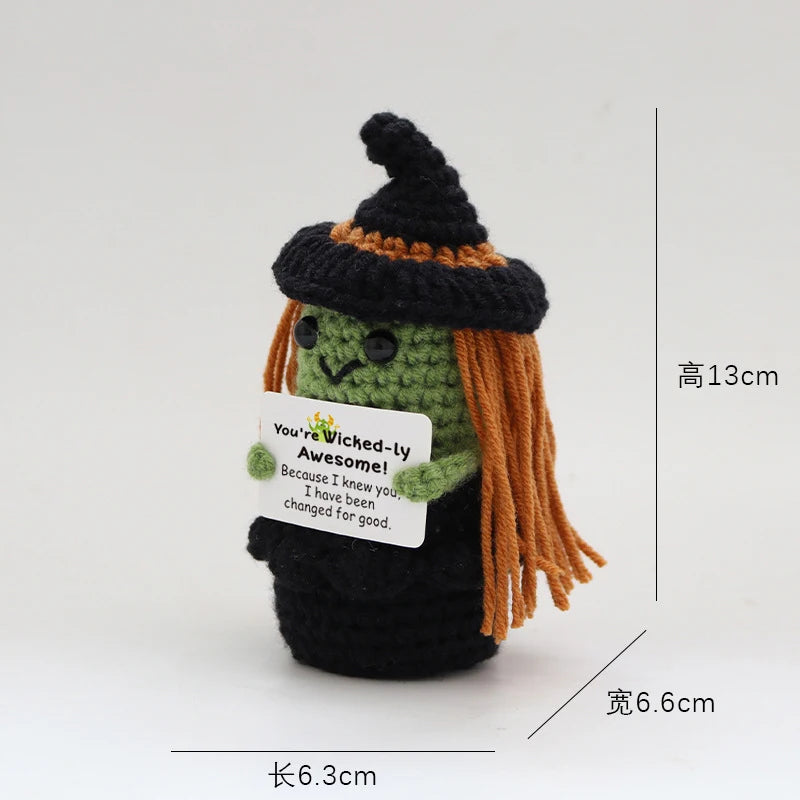 2025 Halloween Crochet Dolls Creative Halloween Decorations Friend Gifts Hand Woven Pumpkins