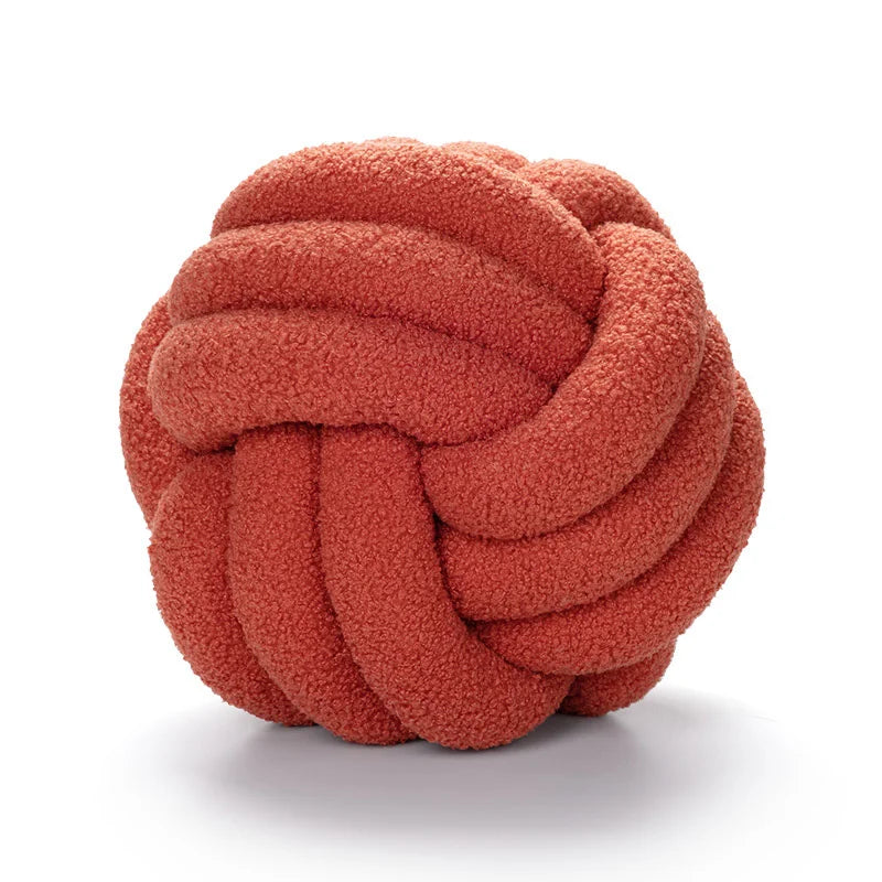 Knot Pillow Ball Soft Home Decorative Pillows Handmade Knotted Ball Throw Pillow Cushion Home Decor for Bed Couch JAF012