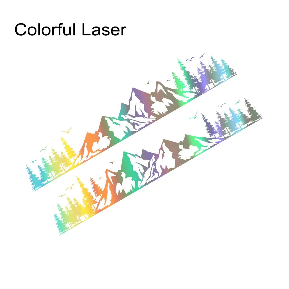 Car Sticker Van Camper Decor Decal Vinyl Mountain Forest Decoration For Truck Camper RV Bus Caravan Body Auto Tuning Accessories