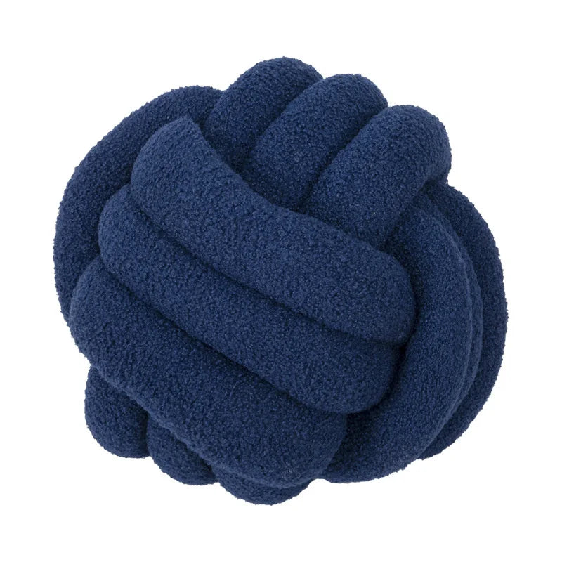 Knot Pillow Ball Soft Home Decorative Pillows Handmade Knotted Ball Throw Pillow Cushion Home Decor for Bed Couch JAF012